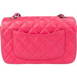 Chanel Quilted Lambskin Palladium Single Flap Crossbody Bag