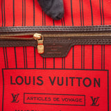 Louis Vuitton Damier Ebene Monogram Neverfull MM Shopper Handbag