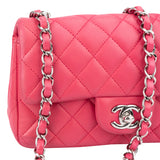Chanel Quilted Lambskin Single Flap Crossbody Bag