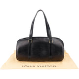 Louis Vuitton Noir Epi Leather Soufflot Handbag
