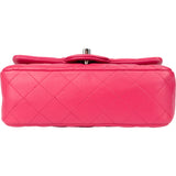 Chanel Quilted Lambskin Palladium Single Flap Crossbody Bag