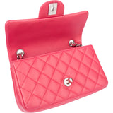 Chanel Quilted Lambskin Single Flap Crossbody Bag