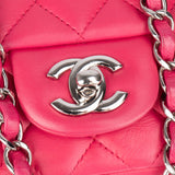 Chanel Quilted Lambskin Palladium Single Flap Crossbody Bag