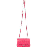 Chanel Quilted Lambskin Palladium Single Flap Crossbody Bag
