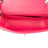 Chanel Quilted Lambskin Palladium Single Flap Crossbody Bag