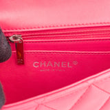 Chanel Quilted Lambskin Palladium Single Flap Crossbody Bag