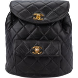 Chanel Quilted Lambskin Double CC Duma Backpack