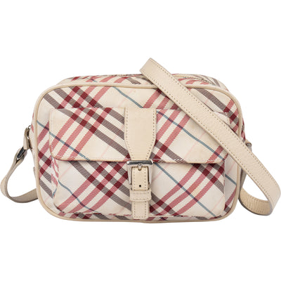 Burberry Nova-Check Blue Label Crossbody Bag - vintageandkickz
