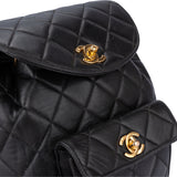 Chanel Quilted Lambskin Double CC Duma Backpack