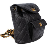 Chanel Quilted Lambskin Double CC Duma Backpack