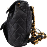 Chanel Quilted Lambskin Double CC Duma Backpack