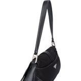 Prada Black Nylon Triangle Shoulder Bag