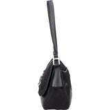 Prada Black Nylon Triangle Shoulder Bag