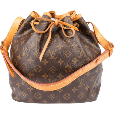 Louis Vuitton Canvas Monogram Sac Noe Petit Shoulder Bag