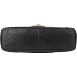 Chanel Quilted Lambskin 24K Gold Jumbo Single Flap Crossbody Bag