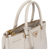 Prada White Saffiano Leather Galleria Handbag