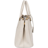 Prada White Saffiano Leather Galleria Handbag