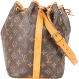 Louis Vuitton Canvas Monogram Sac Noe Petit Shoulder Bag