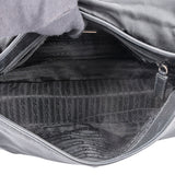 Prada Black Nylon Triangle Shoulder Bag