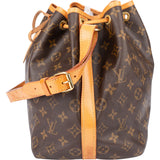 Louis Vuitton Canvas Monogram Sac Noe Petit Shoulder Bag