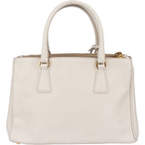 Prada White Saffiano Leather Galleria Handbag