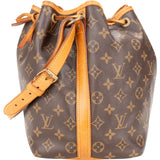 Louis Vuitton Canvas Monogram Sac Noe Petit Shoulder Bag