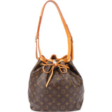 Louis Vuitton Canvas Monogram Sac Noe Petit Shoulder Bag