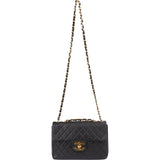 Chanel Quilted Lambskin 24K Gold Jumbo Single Flap Crossbody Bag