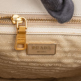 Prada White Saffiano Leather Galleria Handbag