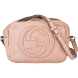 Gucci Pink Leather GG Soho Crossbody Bag