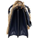 Fendi Bleu Leather Kan I Crossbody Bag