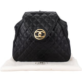 Chanel Quilted Caviar Leather Chain Backpack