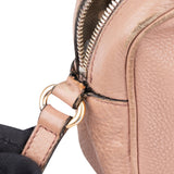 Gucci Pink Leather GG Soho Crossbody Bag