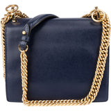 Fendi Bleu Leather Kan I Crossbody Bag