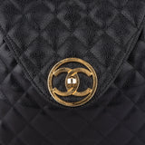 Chanel Quilted Caviar Leather Chain Backpack