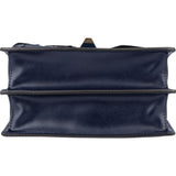 Fendi Bleu Leather Kan I Crossbody Bag