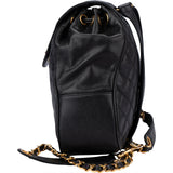 Chanel Quilted Caviar Leather Chain Backpack