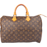 Louis Vuitton Canvas Monogram Speedy 35 Handbag