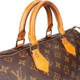 Louis Vuitton Canvas Monogram Speedy 35 Handbag