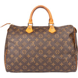 Louis Vuitton Canvas Monogram Speedy 35 Handbag