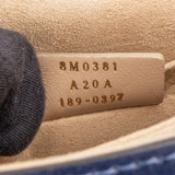 Fendi Bleu Leather Kan I Crossbody Bag