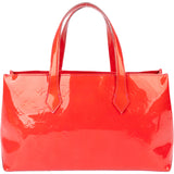 Louis Vuitton Red Vernis Monogram Wilshire Handbag
