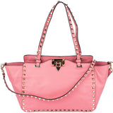 Valentino Pink Leather Rockstud Handbag