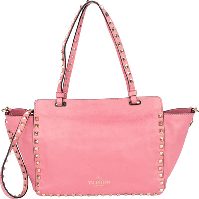 Valentino Pink Leather Rockstud Handbag
