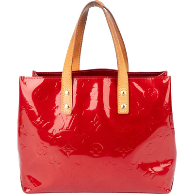 Louis Vuitton Red Vernis Monogram Reade PM Handbag