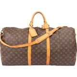 Louis Vuitton Canvas Monogram Keepall 60 Bandouliere