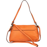 Chloé Orange Leather Elsie Turnlock Shoulder Bag
