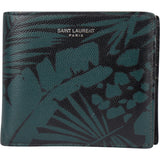 Saint Laurent Caviar Petroleum Jungle Print Wallet