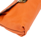 Chloé Orange Leather Elsie Turnlock Shoulder Bag