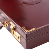 Cartier Bordeaux Leather Briefcase